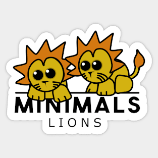 MINIMALS LIONS Sticker